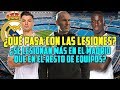 ZIDANE PREOCUPADO POR LAS LESIONES  ¿SE LESIONAN MÁS LOS DEL MADRID QUE EN OTROS EQUIPOS TOP?