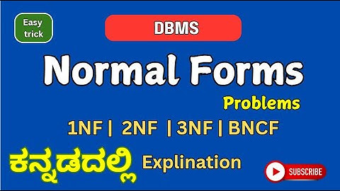Normal forms (1NF, 2NF, 3NF, BCNF) explination Part 1 | in DBMS