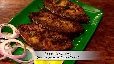 Seer fish - Vanjaram - King Mackerel - Batang steak - Pan fried Fish - Must try!