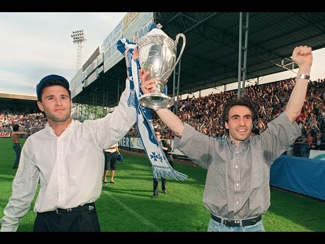 Rare ECHARPE CHAMPION COUPE DE FRANCE FOOTBALL AJ AUXERRE 1994