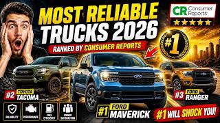 6 MOST Reliable Pickup Trucks 2026 Consumer Reports Ranked | Don’t Buy Before Watching! | FutureRide