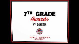 2020-21 Quarter 2 Awards Assembly 7th grade
