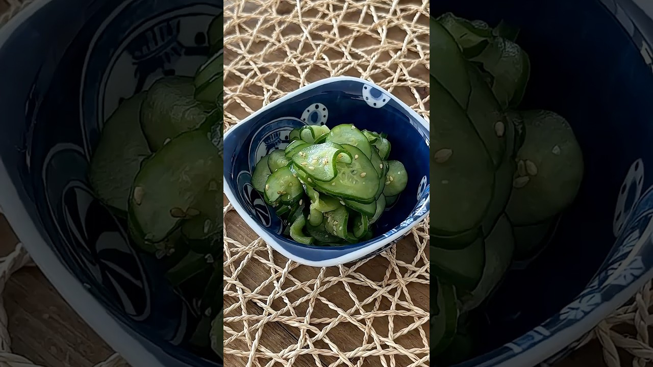 Sunomono (cucumber salad) - Japanese Cooking 101