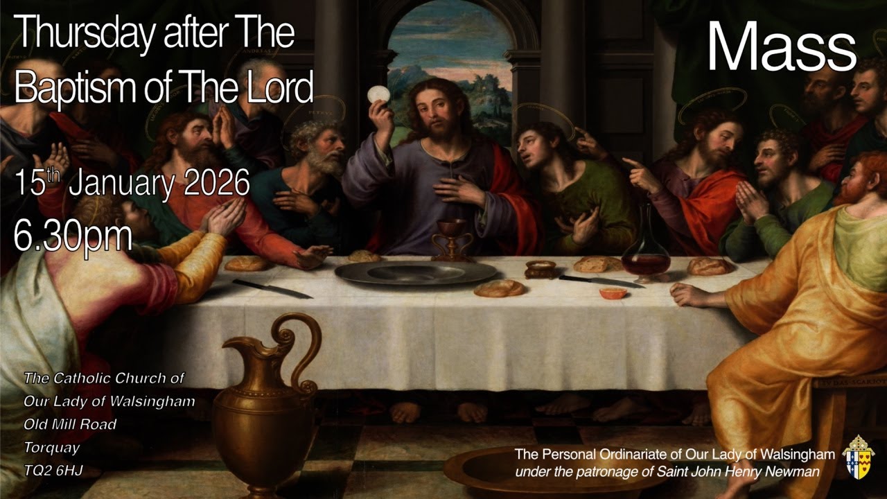 Mass from Our Lady of Walsingham Torquay  Thursday after The Baptism of The Lord