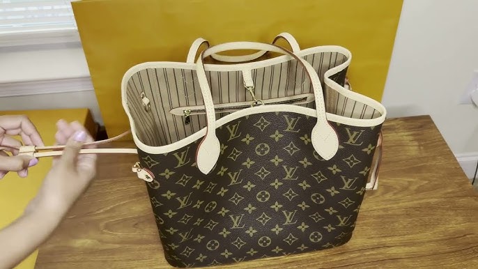 I found the LV Neverfull MM for $600. It's been hot stamped & the pouch is  missing and has an ink stain on the interior. Is it worth it? : r/ Louisvuitton