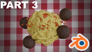 Create a blender animation: spaghetti and meatballs part 3