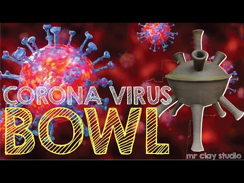 Throwing a corona bowl / CARA MEMBUAT MANGKUK SUP DARI TANAH LIAT / SERAMIK  BERBENTUK CORONA VIRUS