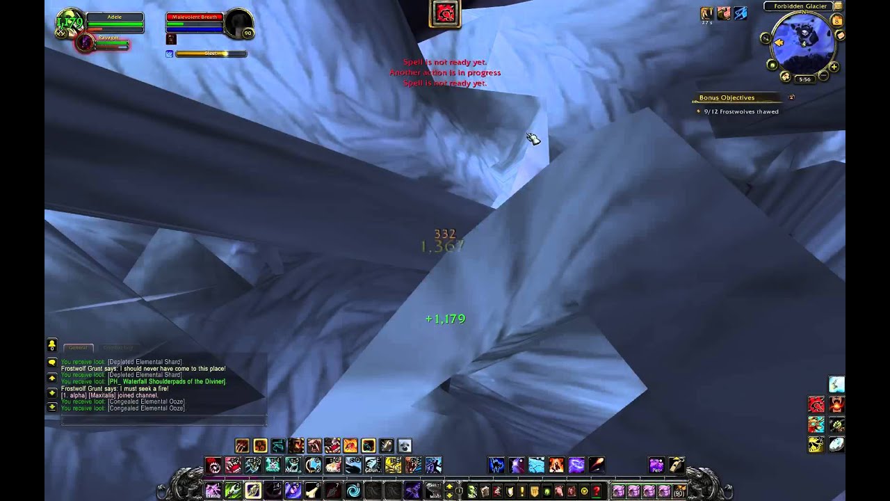 Warlords of Draenor Alpha: [Bug-Graphic] Frostwolves thawed Bonus Objective