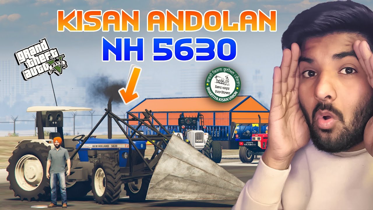 Special New Holland For Kisan Andolan 🔥 GTA 5 || Happy Goldsmith