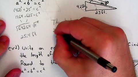 8th - Ch. 5 Lesson 6: Use the Pythagorean Theorem