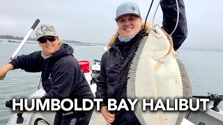 Cali HALIBUT fishing on Humboldt Bay, limits!