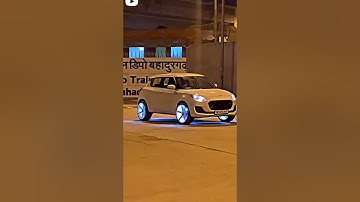 Swift car alloy wheel lighting