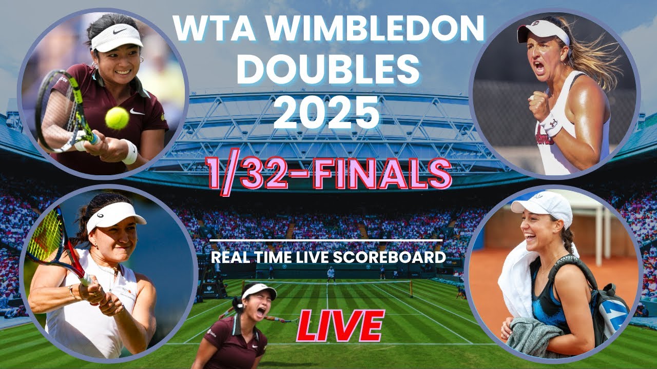 Eala / Lys vs Martins / Gleason Live Scores: WTA Wimbledon Doubles 2025 1/32-Finals