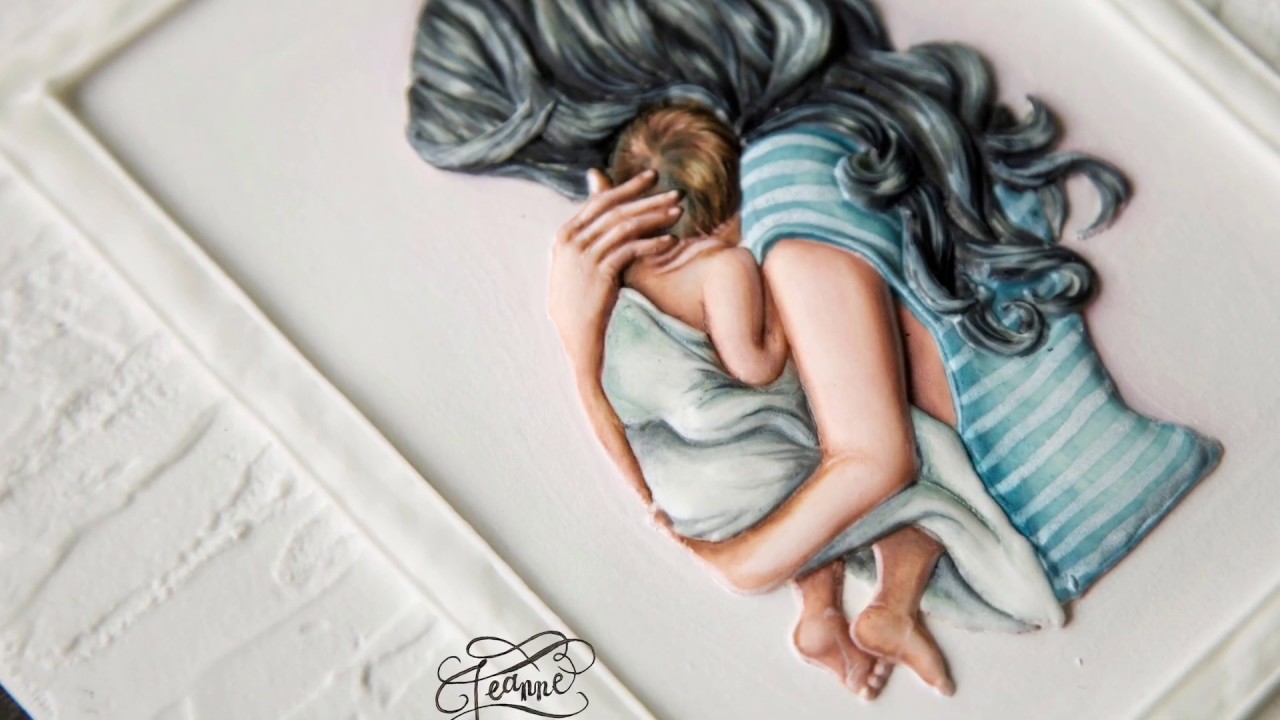 Mother's Day gift - hand painted royal icing art