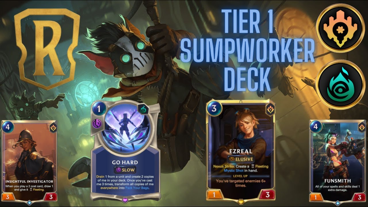 BIG COUNTER to Azir and Irelia! Sumpworker Ezreal deck (Go hard) / Legends of runeterra