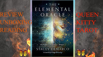 🪐THE ELEMENTAL ORACLE 🪐 (GILIDED) UNBOXING, REVIEW, & MINI READING 🦋BY STACY DEMARCO🦋