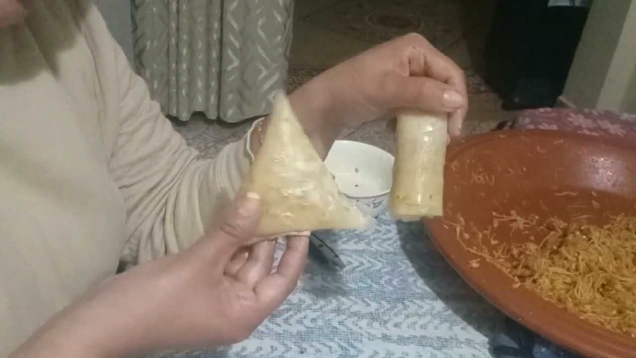 حشوة   رائعة بسيطلات مثلث  واخة مكملتش التصوير ودعواتكم ليا بالشفاء يا احلى متابعين #فرنسا _امريكا #