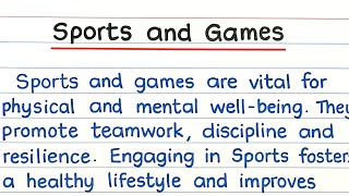 🏆 Sports and Games Essay in English | Essay on Sports and Games for Students | Importance of Sports🏅 screenshot 4