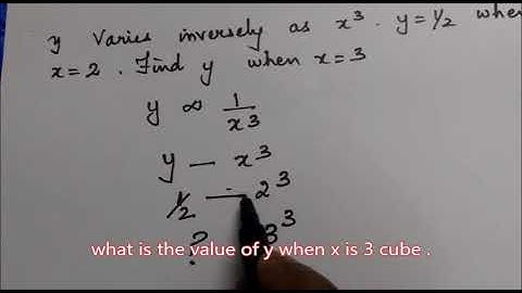 y varies inversely as cube of x -  short cut method for CBSE/ICSE students/TNPSC/CSIR NET APTITUDE