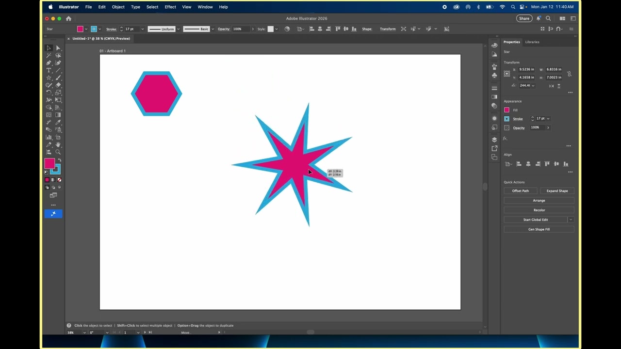 006 Illustrator Polygon and Star Tools