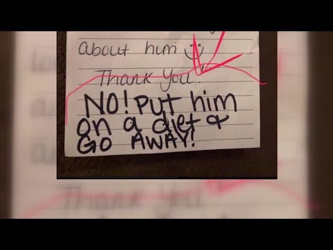 ‘Put him on a diet’: Texas mom receives nasty note from 5-year-old son’s daycare