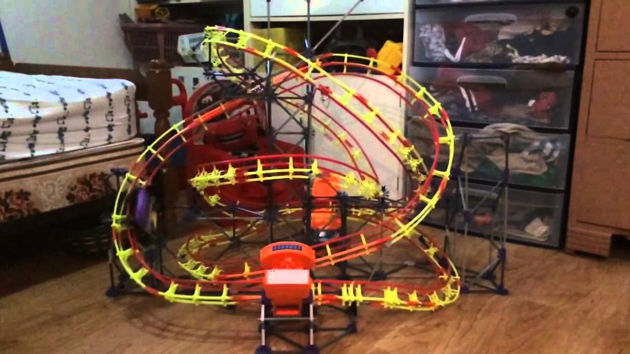 Custom K Nex Roller Coaster Slow Motion YouTube