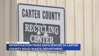 Comptroller: Former Carter County Solid Waste director had 'questionable business relationship'