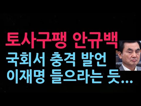 토사구팽 안규백, 국회서 충격 발언 이재명 들으라는 듯...(2026.9.1)