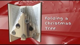 Book folding DIY - How to fold an easy Christmas Tree
