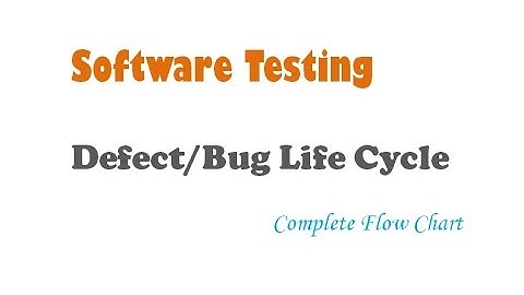 Software Testing - Defect/Bug Life Cycle - Complete Flow Chart of Defect States