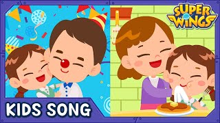 Daddy Mommy Kids Songs Nursery Rhymes Super Wings Song