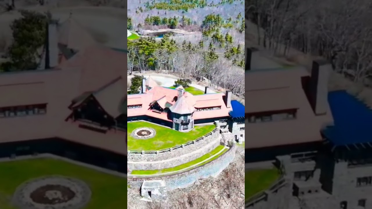 4K Drone video Castle In The Clouds New Hamshire    