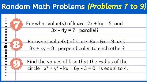 Random Math Problems – Continuation... (2)