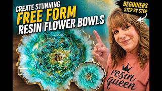 Create Stunning Free Form Resin Flower Bowls for any Beginners Step by Step