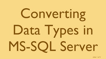 Converting Data Types in MS-SQL Server