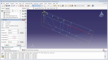 3 d Static Analysis of a 3D I Beam frame   Part 3 of 3 with audio