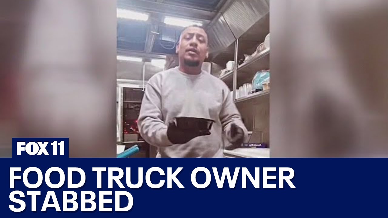 Food truck owner stabbed while attempting to stop robbery