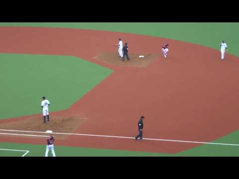 【盗塁アウト】2016/04/24　西武対楽天　楽天福田選手