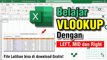 Belajar Kombinasi Rumus VLOOKUP dengan left, mid, dan right | Tutorial Excel Pemula