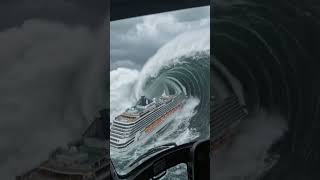 #WhenTheOceanStrikesBack 🌊🚢 #GiantWave #OceanPower #CruiseDisaster #NatureUnleashed #ViralStorm
