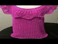 Crochet Summer Blouse With Subtitles 