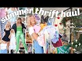 thrifting my DREAM summer wardrobe ✨ huge ~trendy~ try on thrift HAUL *summer 2021 fashion trends*