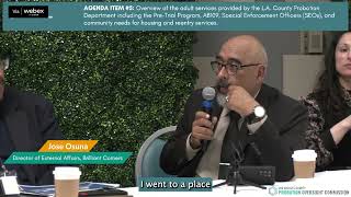 Jose Osuna explains how community based partners are essential in reentry (3/14/24)