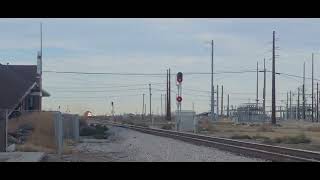 This high priority intermodal was doing 70 mph in pecos Texas