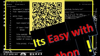Detailed Easily convert a text into a QR code by using a simple python code #python #qrcode Information