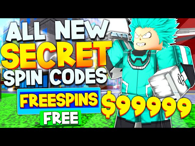 ALL 3 NEW *FREE SECRET SPINS* CODES in MY HERO MANIA