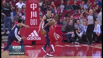 Chris Paul Filthy Behind the back Dribble Over Jokic - Nuggets vs Rockets  - Nov 22, 2017