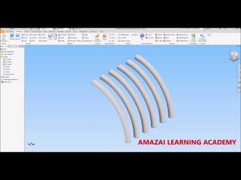 3D Modeling of Engine Pipes in Auto desk Inventor @amazailearningacademy6782