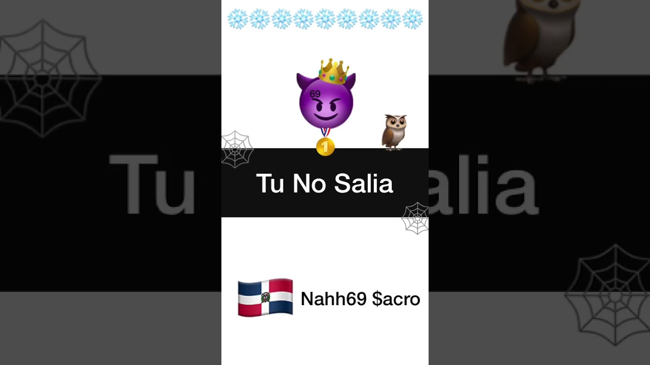 Nahh69 $acro - Tu No Salia