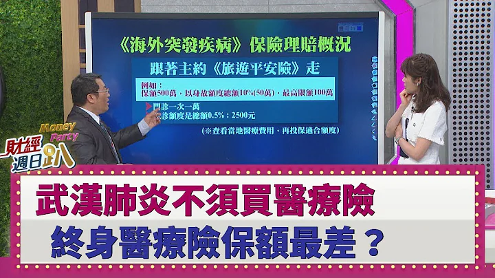 【财经周日趴】武汉肺炎不须买医疗险 终身医疗险保额最差？ 2020.02.16 - 天天要闻